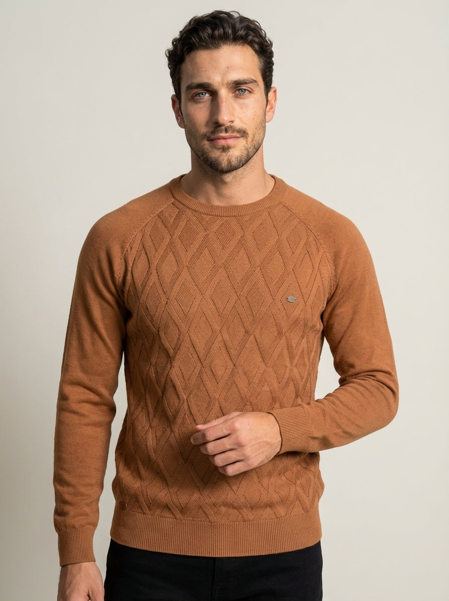 Nico - Maglione Elegante a Rombi da uomo | Aurella Milano