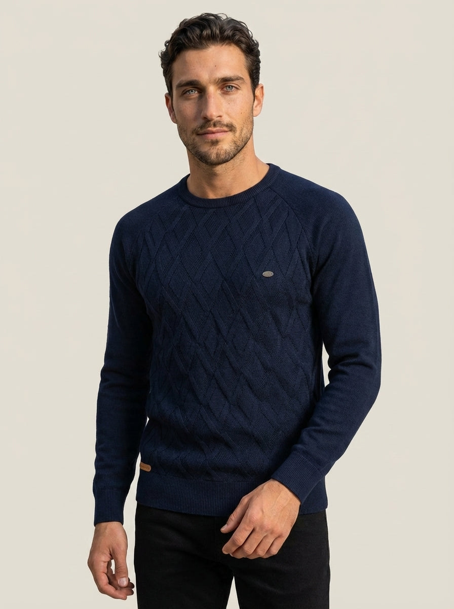 Nico - Maglione Elegante a Rombi da uomo | Aurella Milano
