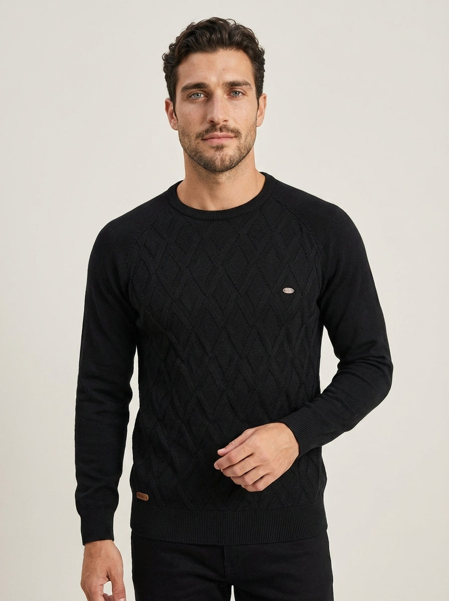 Nico - Maglione Elegante a Rombi da uomo | Aurella Milano