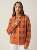 Anna - Cardigan Premium in Maglia a Quadri | Aurella Milano
