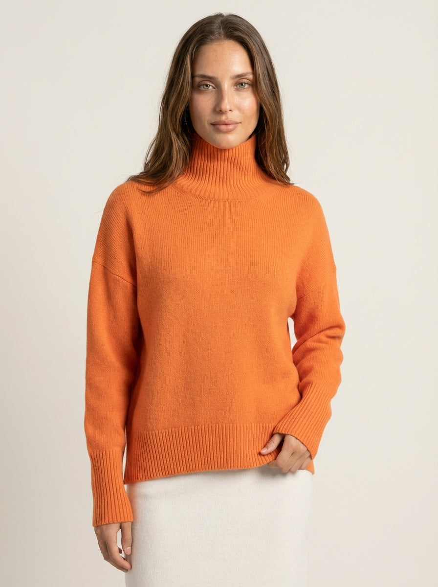 Agata - Maglione Dolcevita in Maglia | Aurella Milano