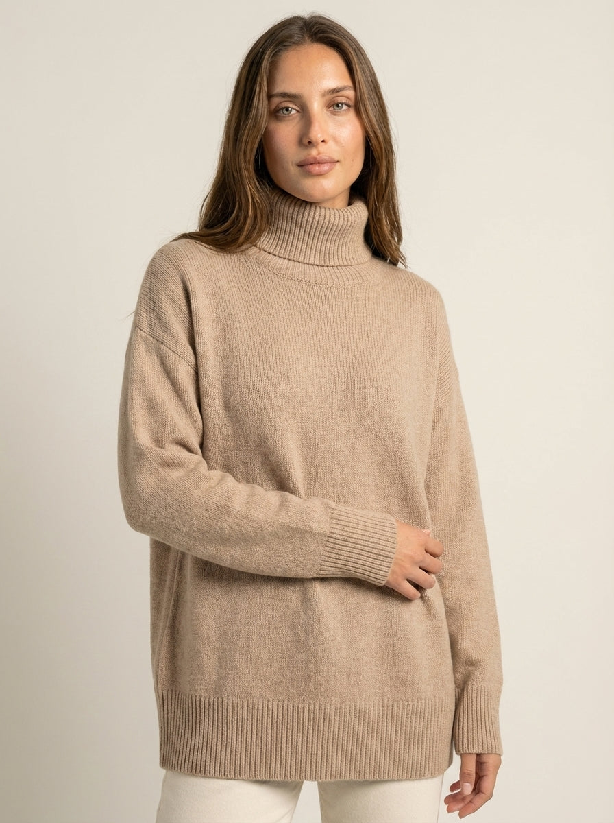 Agata - Maglione Dolcevita in Maglia | Aurella Milano