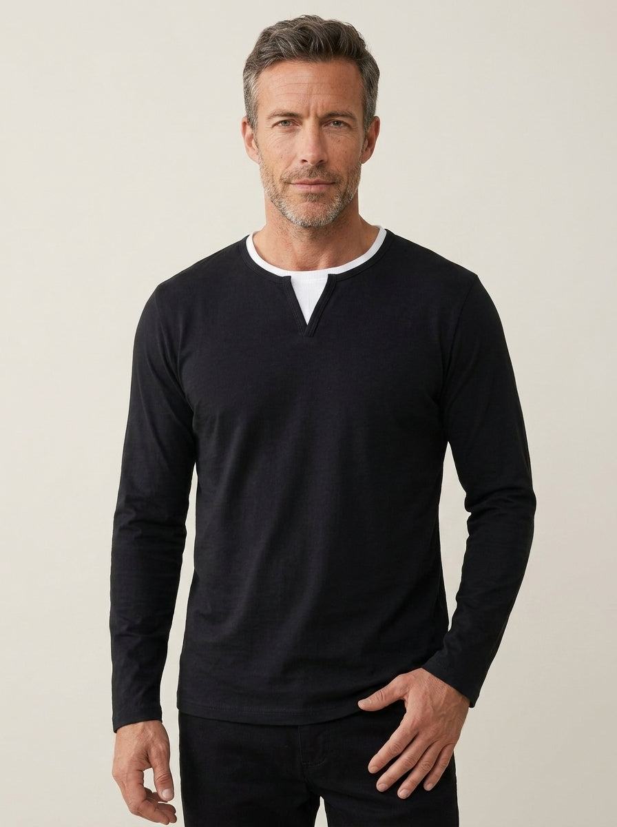 Martino - Maglia Premium a Maniche Lunghe da uomo | Aurella Milano