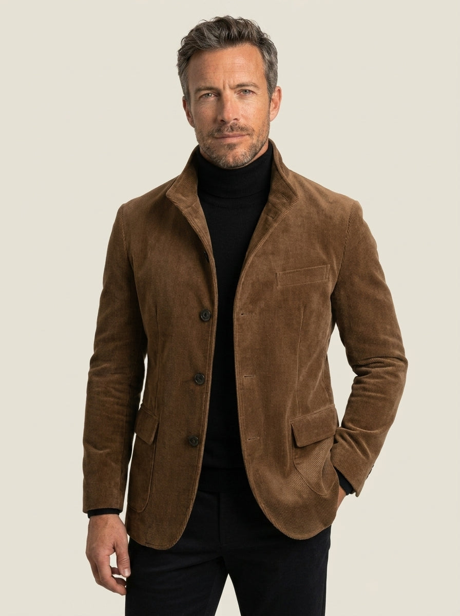 Davide - Giacca in Velluto a Coste da uomo | Aurella Milano