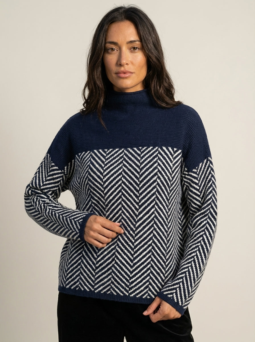 Nora - Maglione Elegante Dolcevita | Aurella Milano