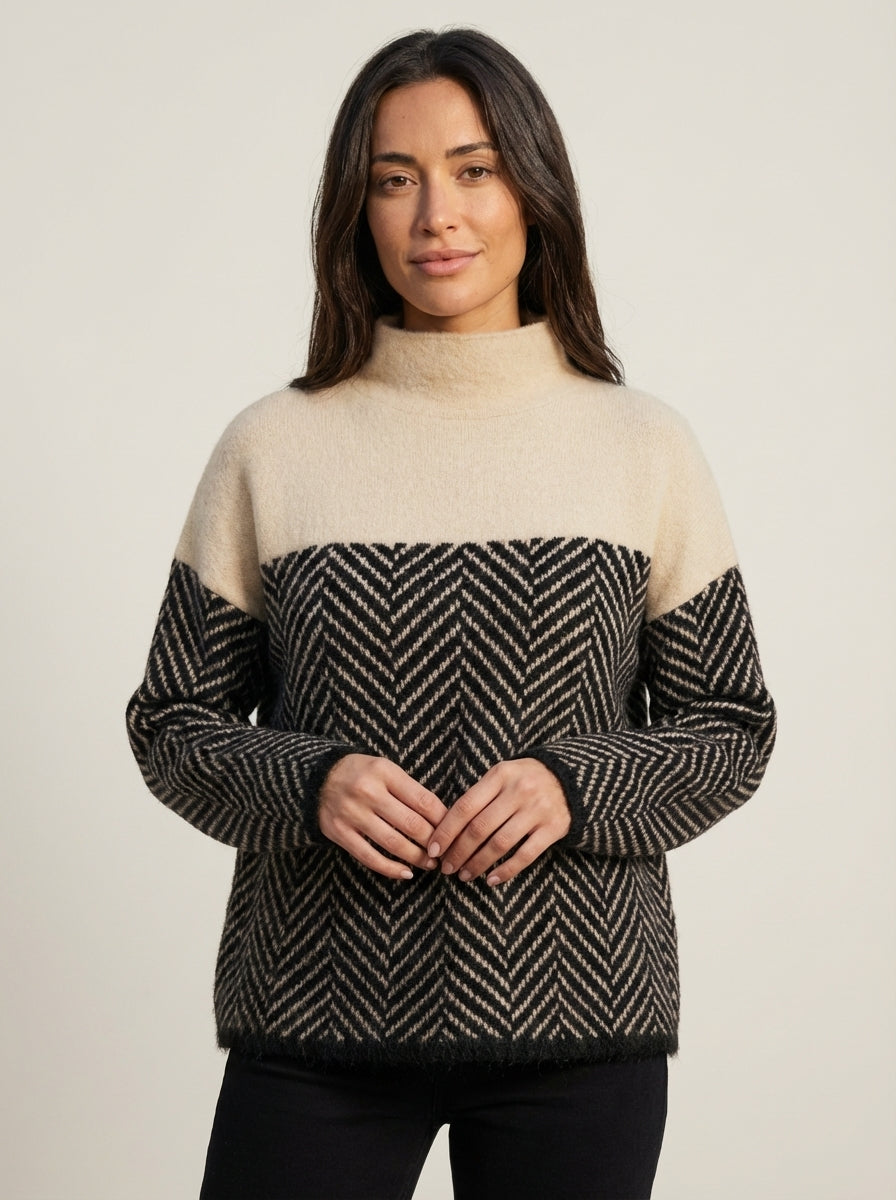 Nora - Maglione Elegante Dolcevita | Aurella Milano