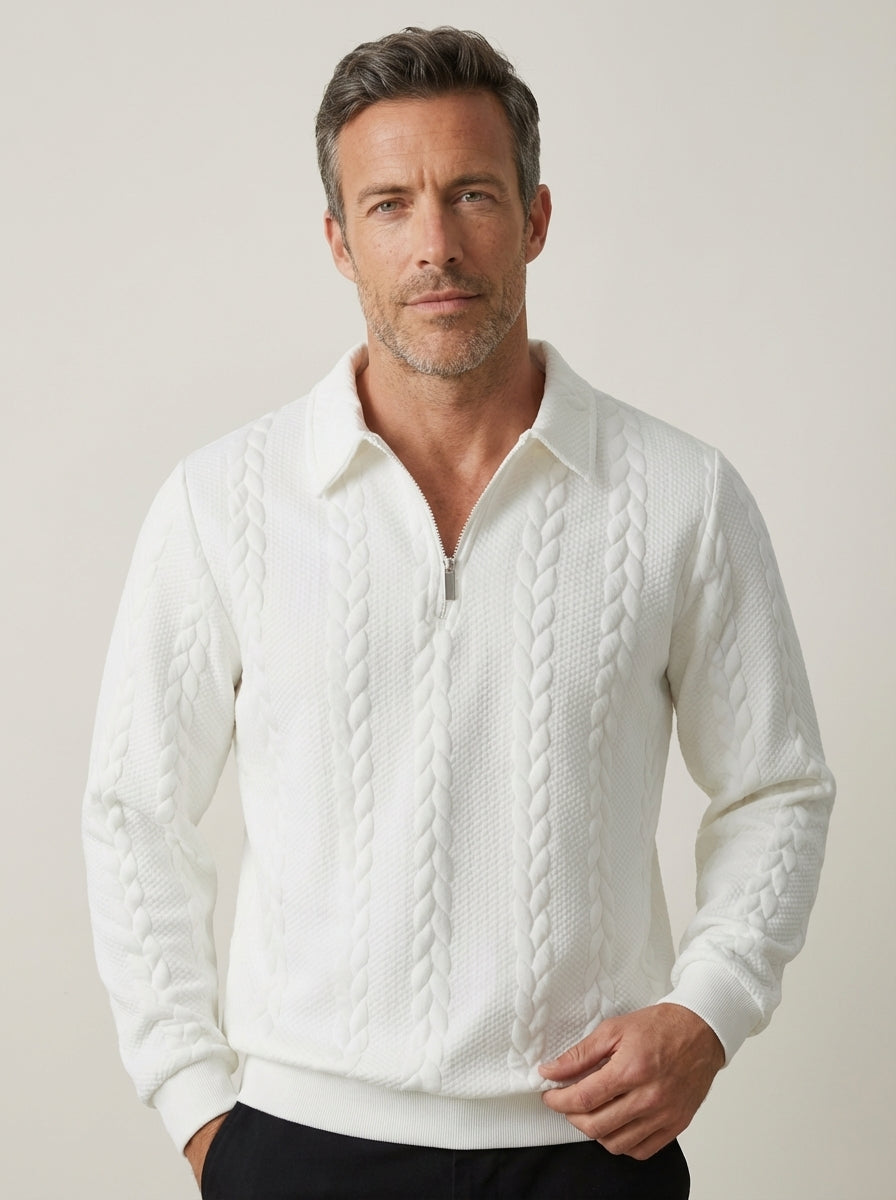Alvaro - Polo in Maglia Testurizzata da uomo | Aurella Milano