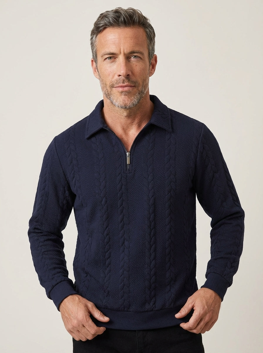 Alvaro - Polo in Maglia Testurizzata da uomo | Aurella Milano
