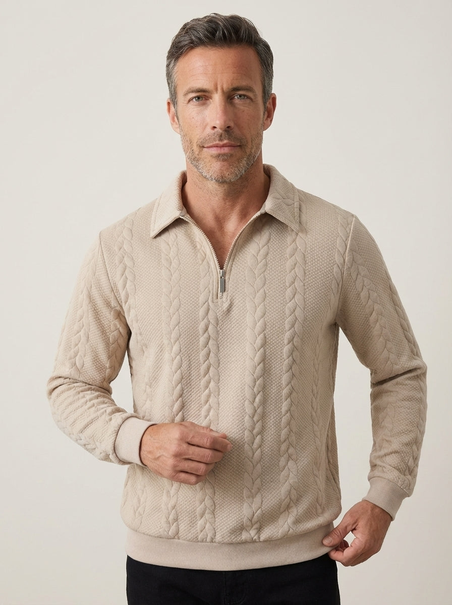 Alvaro - Polo in Maglia Testurizzata da uomo | Aurella Milano