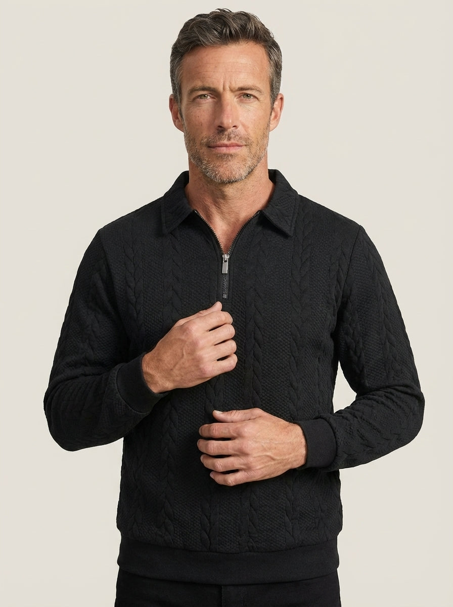 Alvaro - Polo in Maglia Testurizzata da uomo | Aurella Milano