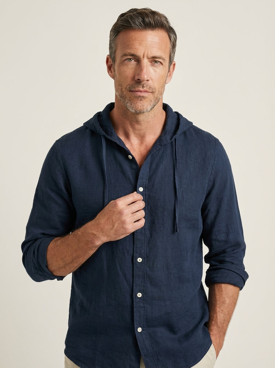 Dario - Camicia Premium con Cappuccio da uomo | Aurella Milano
