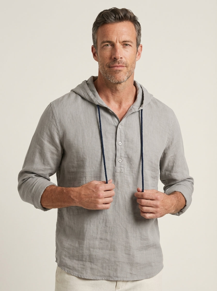 Dario - Camicia Premium con Cappuccio da uomo | Aurella Milano