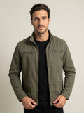 Carlo - Giacca Vintage in Cotone con Zip da uomo | Aurella Milano
