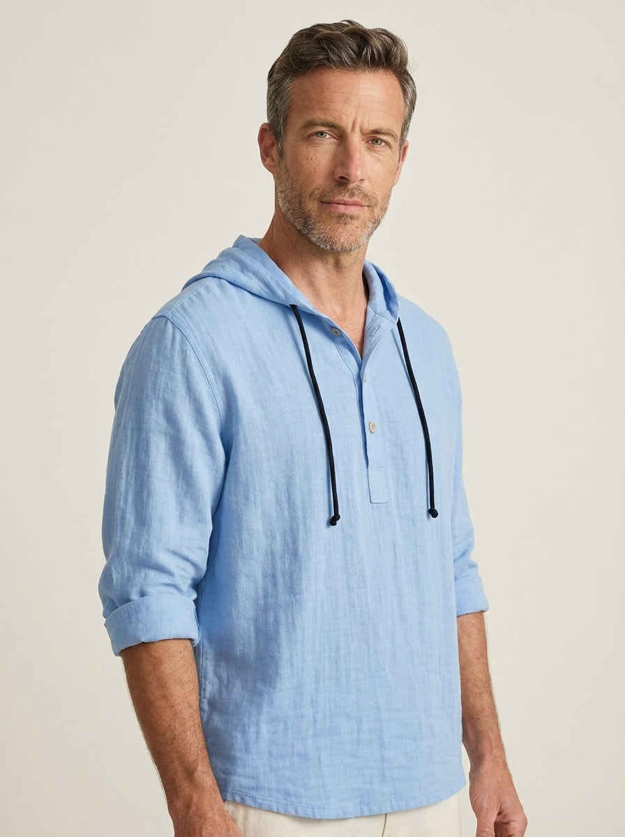 Dario - Camicia Premium con Cappuccio da uomo | Aurella Milano