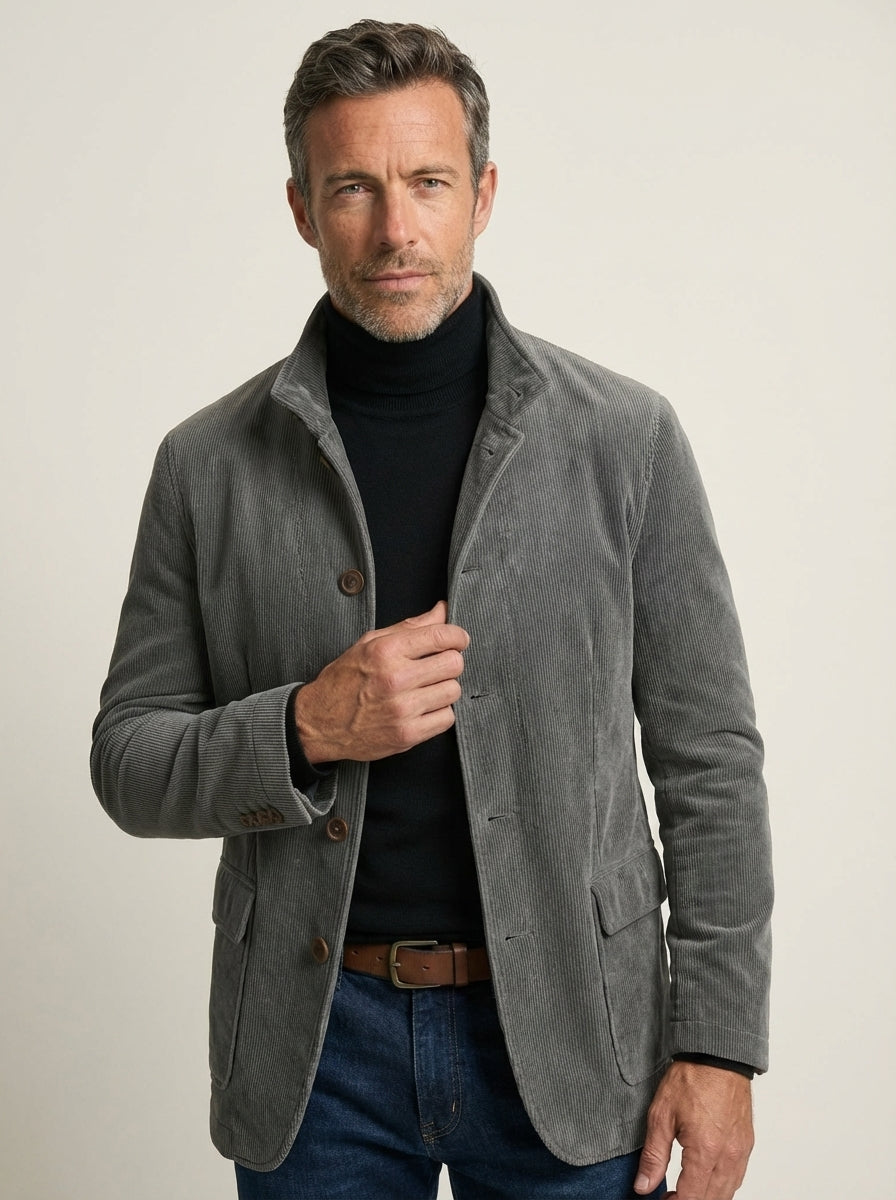 Davide - Giacca in Velluto a Coste da uomo | Aurella Milano