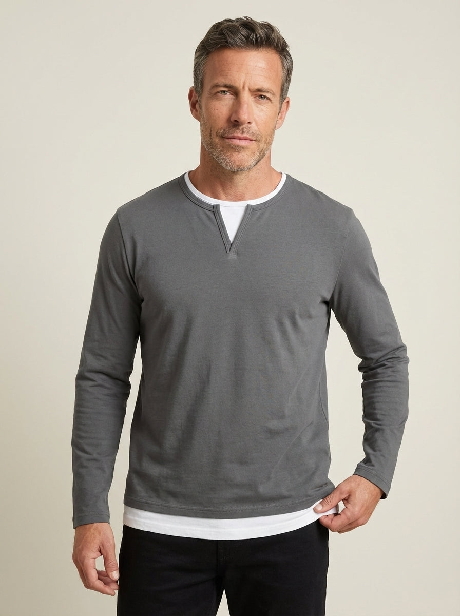 Martino - Maglia Premium a Maniche Lunghe da uomo | Aurella Milano