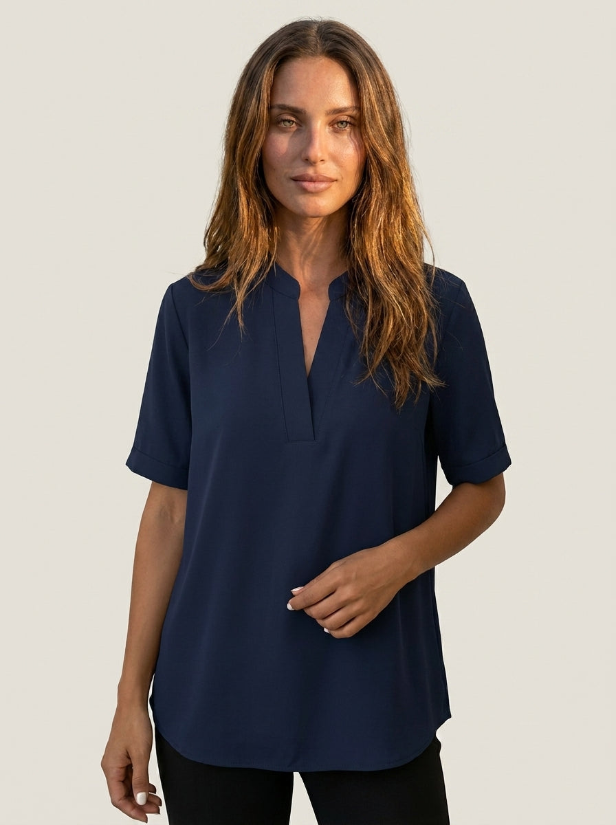 Rachele - Blusa Elegante con Scollo a V | Aurella Milano