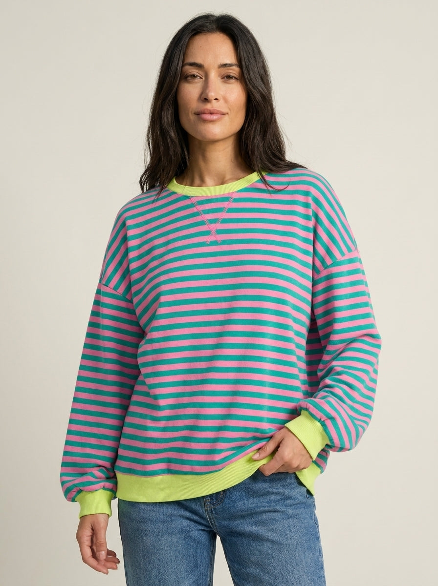 Isabella - Maglia a Righe a Maniche Lunghe | Aurella Milano