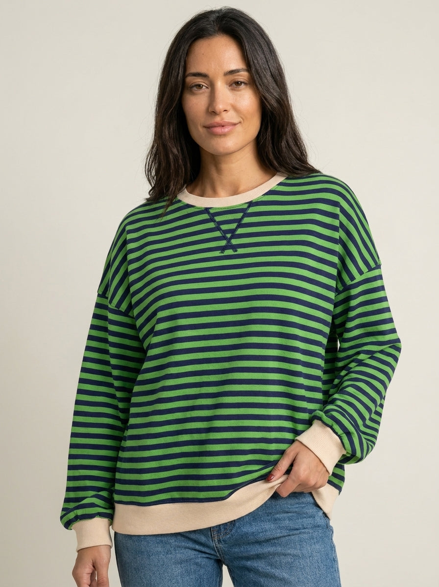 Isabella - Maglia a Righe a Maniche Lunghe | Aurella Milano
