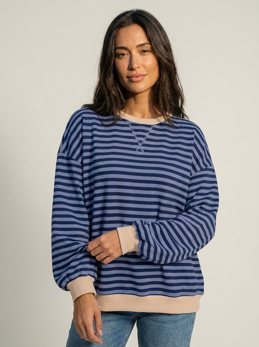 Isabella - Maglia a Righe a Maniche Lunghe | Aurella Milano