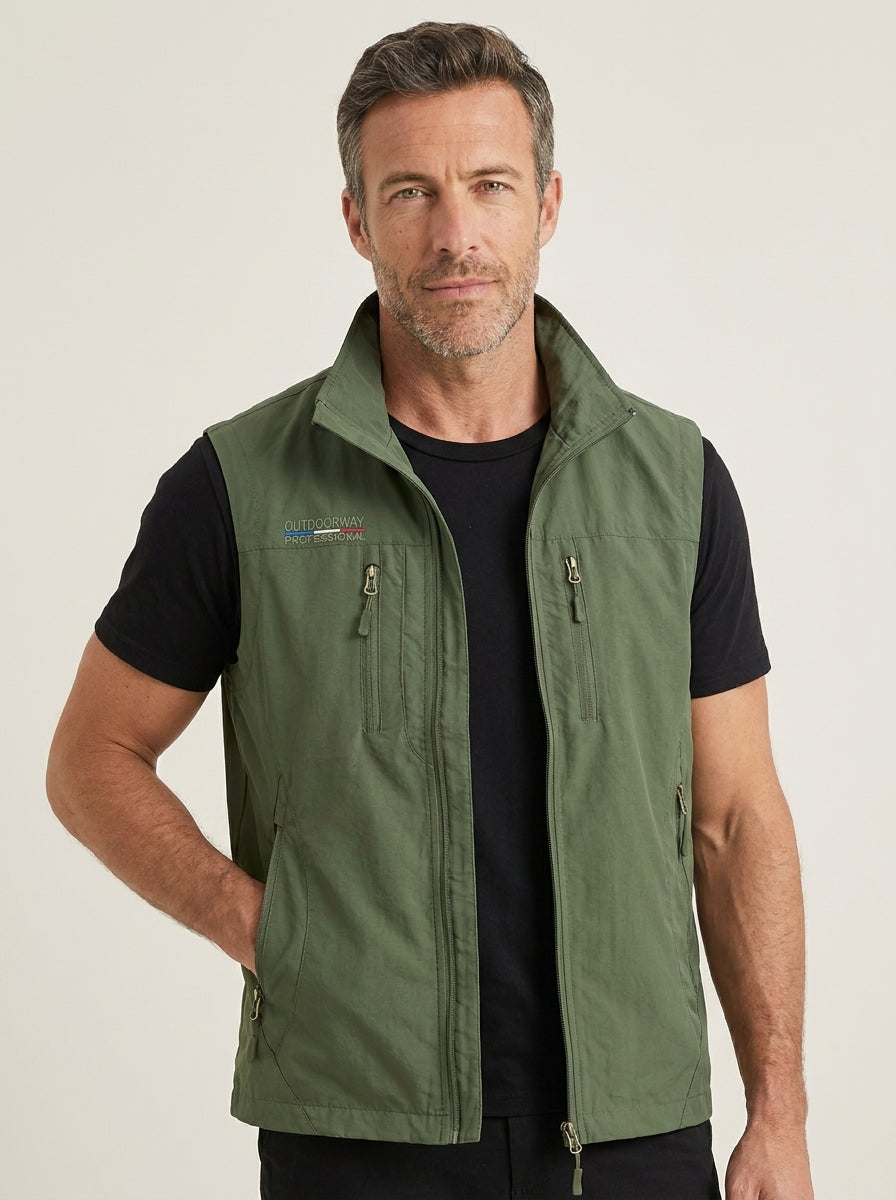 Vincenzo - Gilet Tecnico Traspirante Multitasche da uomo | Aurella Milano