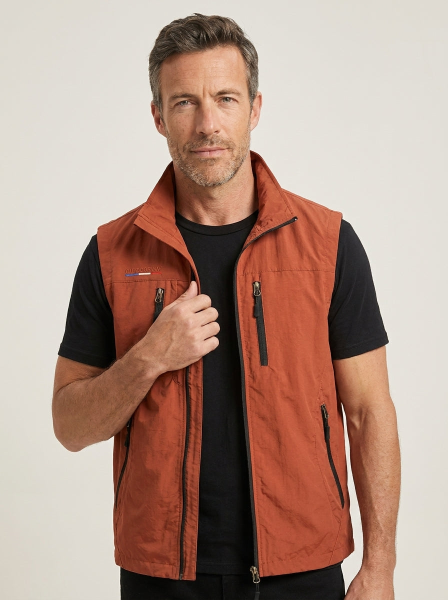 Vincenzo - Gilet Tecnico Traspirante Multitasche da uomo | Aurella Milano