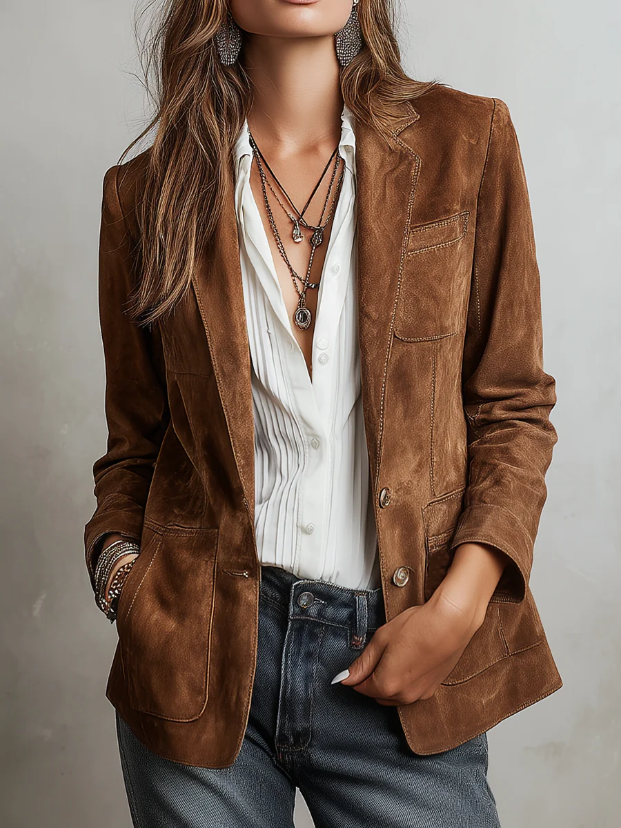 Cristina – Blazer Vintage Marrone