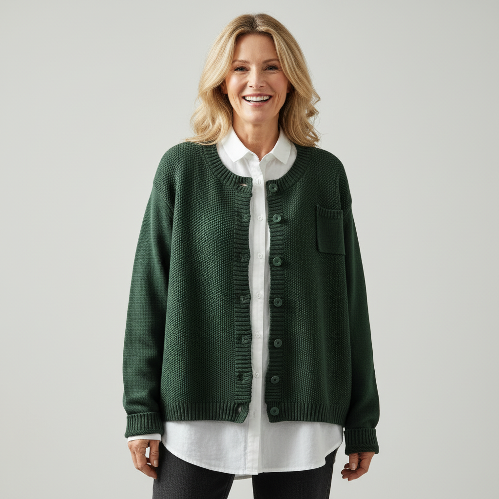 Lavinia | Cardigan Morbido con Bottoni - Aurella Milano