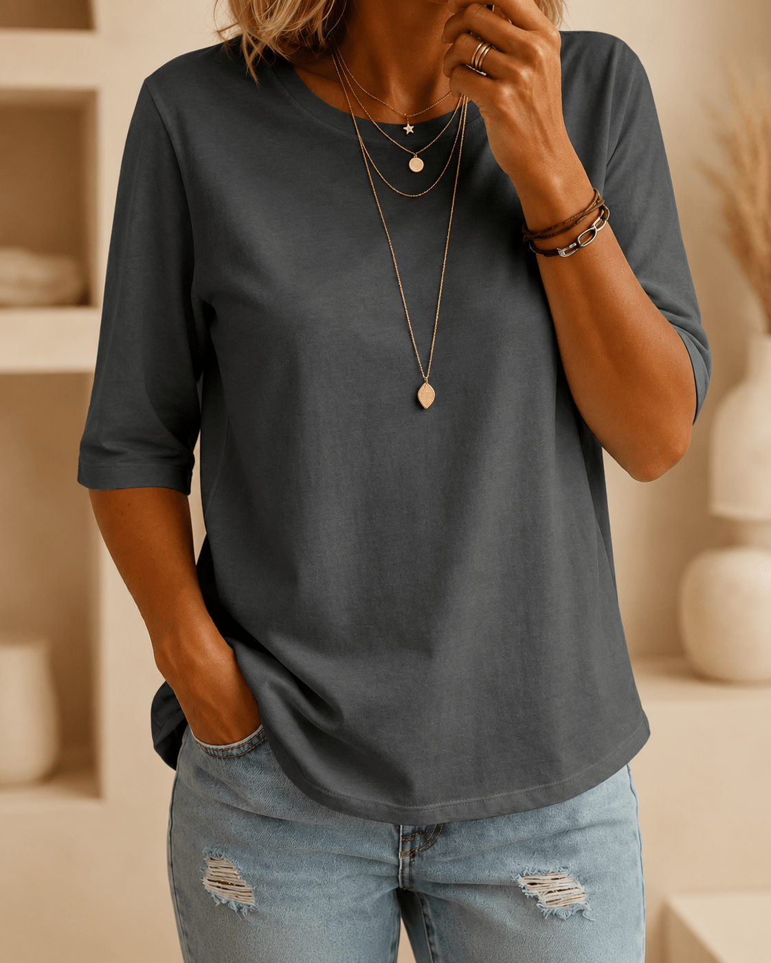 Sorella | T-shirt Essenziale Girocollo