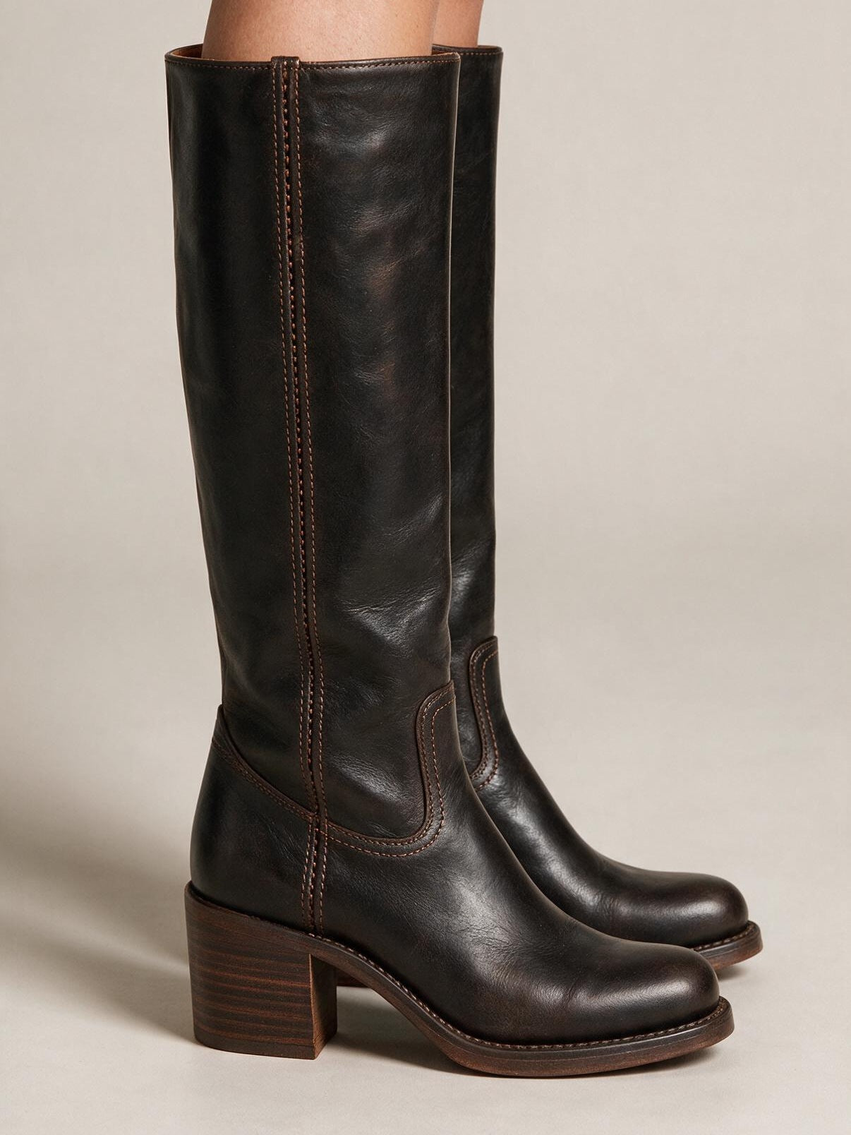 velmara-acc · stivale western alto · Pelle naturale · 2 · 34