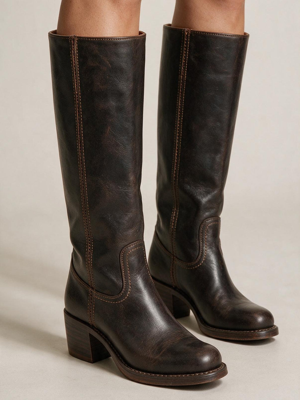 velmara-acc · stivale western alto · Pelle naturale · 3 · 34