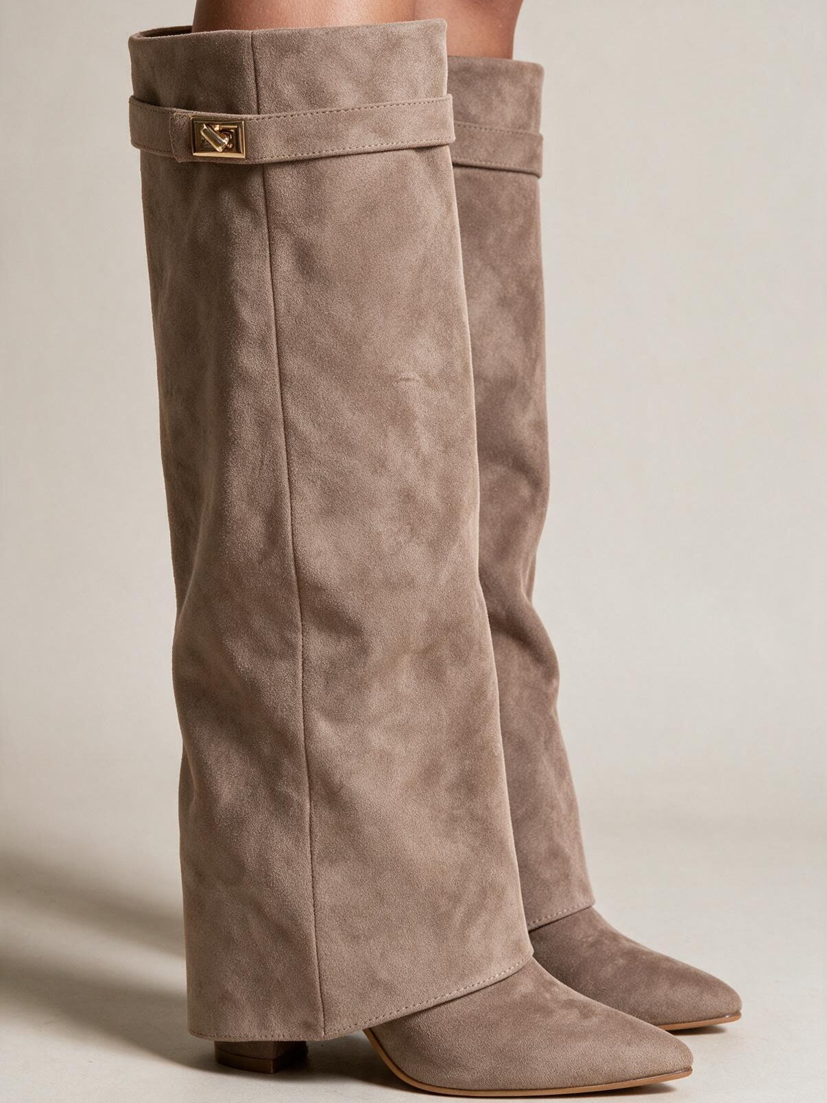 velmara-acc · stivali alti-linea larga · Beige · 2 · 34