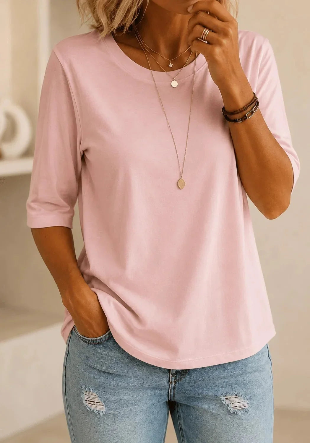 Rosalie | T-shirt Essenziale Girocollo