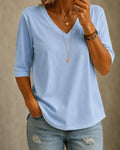 Serena | T-shirt Classica con Scollo a V