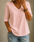 Elodie | T-shirt Classica con Scollo a V