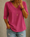 Valentina | T-shirt Classica con Scollo a V