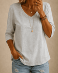 Aster | T-shirt Classica con Scollo a V