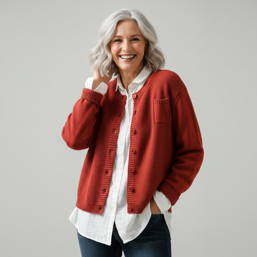 Lavinia | Cardigan Morbido con Bottoni - Aurella Milano