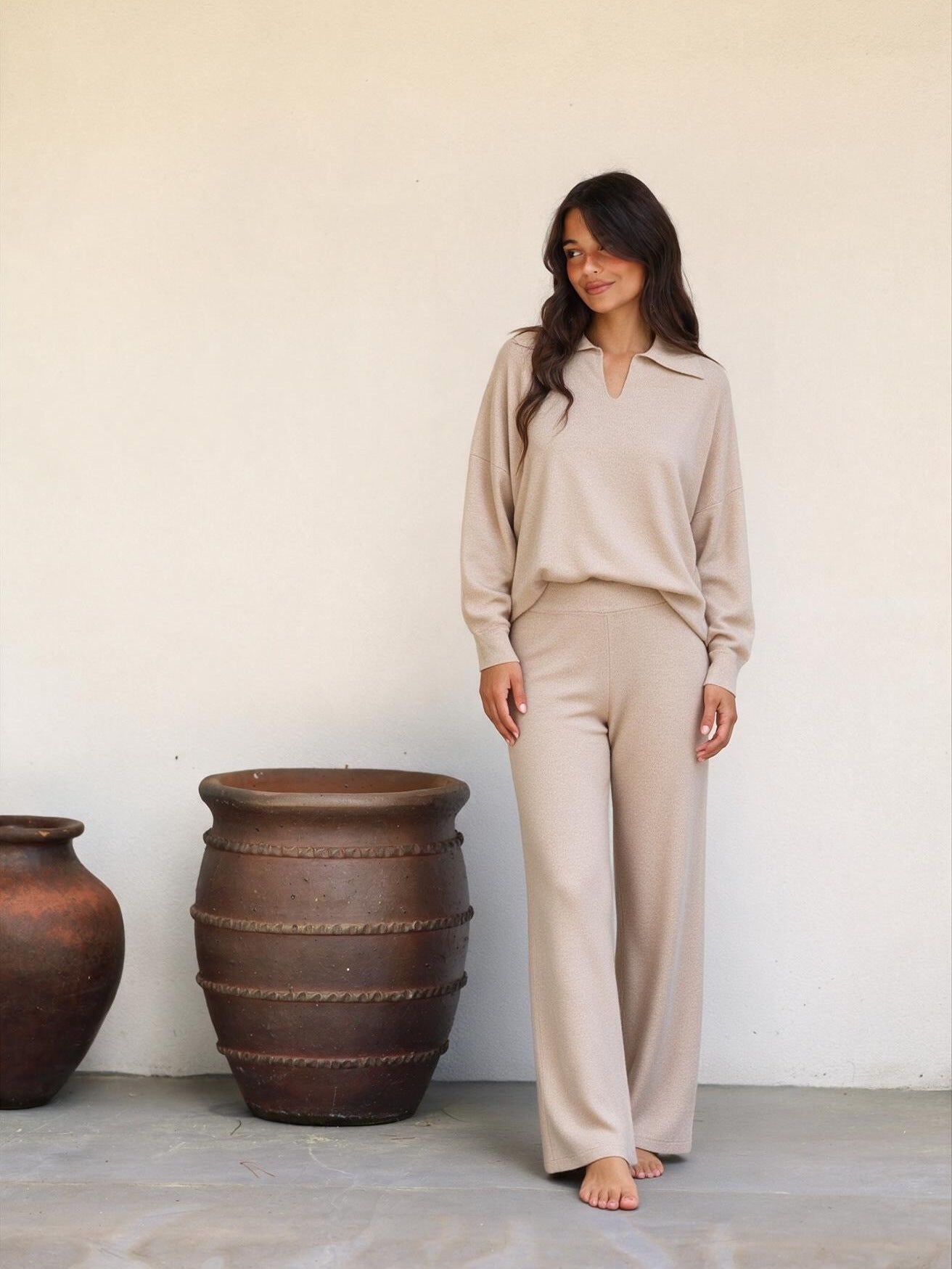 velmara-gen · set due pezzi a rete · Beige · frontale · 1 · 34