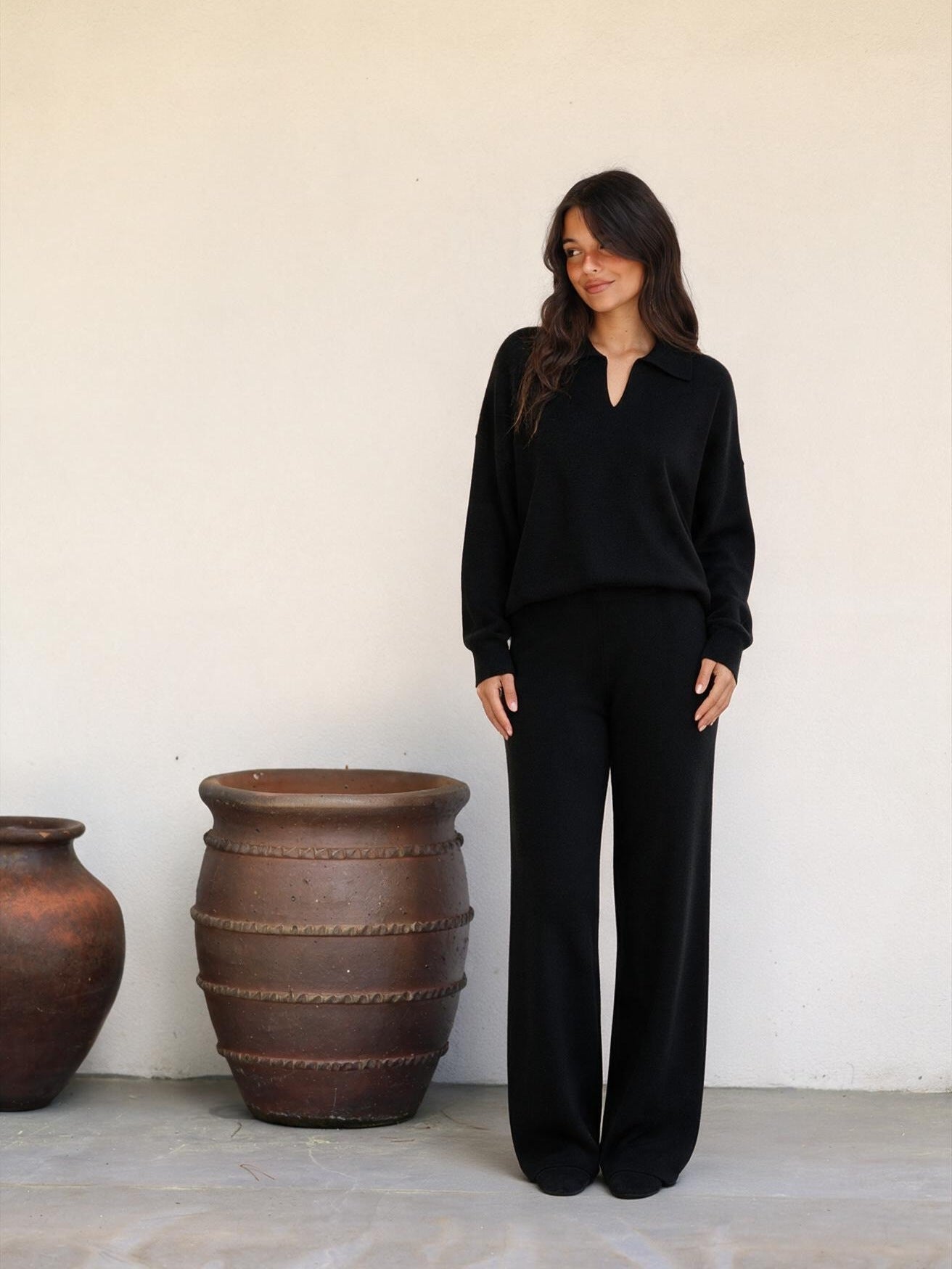 velmara-gen · set in due pezzi · Nero · frontale · 1 · 34