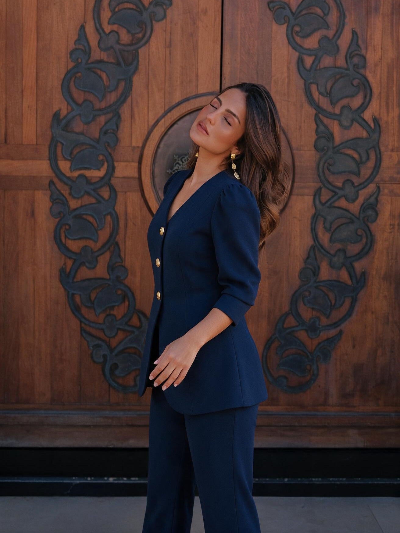 velmara-gen · elegante-net-line-set · Blu navy · profilo · 2 · 34