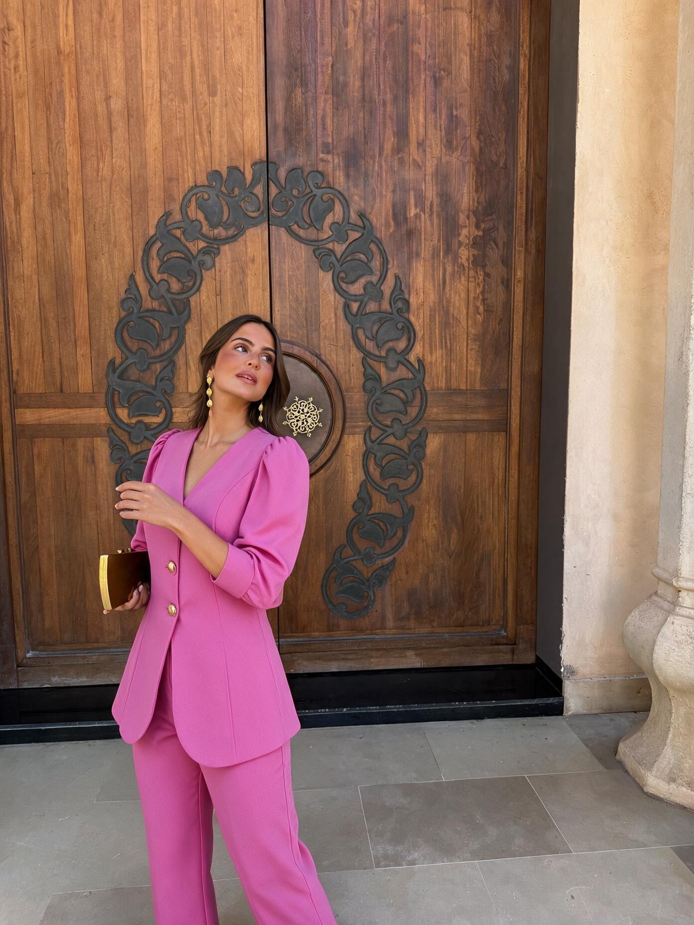 velmara-gen · elegante-net-line-set · Rosa scuro · frontale · 1