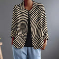 Elisa | Blazer Aperto a Righe - Aurella Milano
