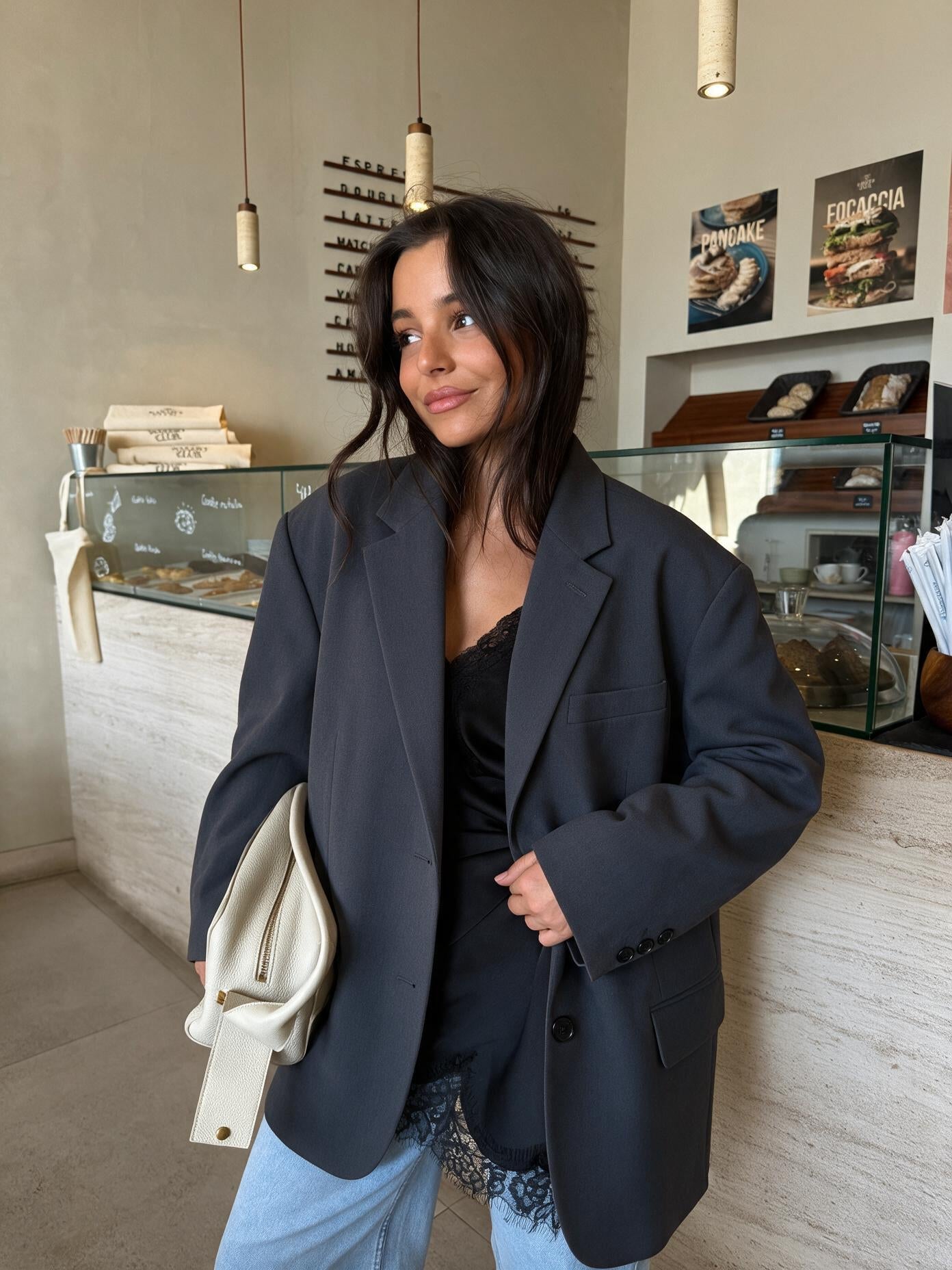 velmara-gen · blazer-grigio-oversize-fit · unico · frontale · 1