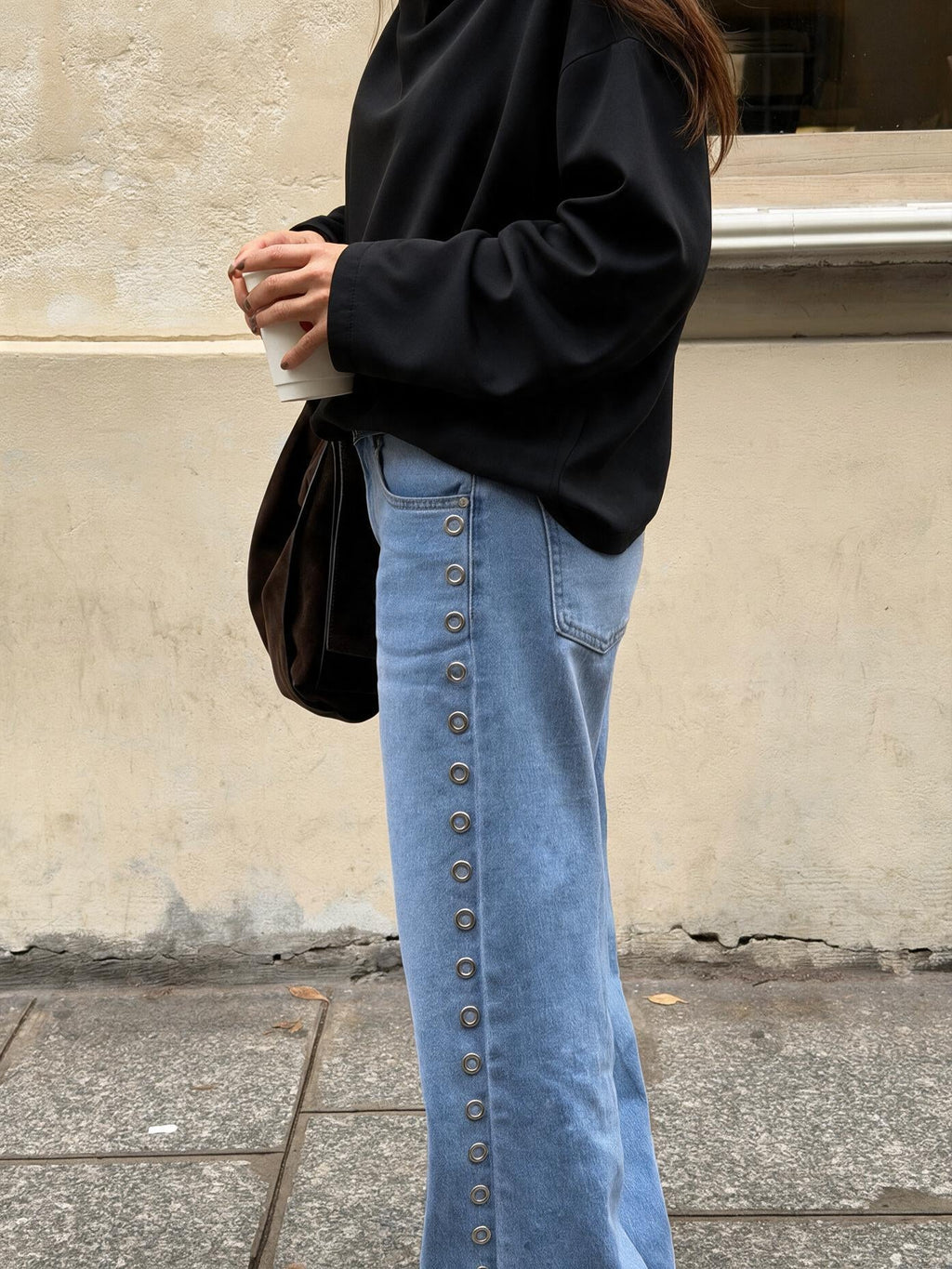 velmara-gen · sottocollo alto-collo · Nero · profilo · 2