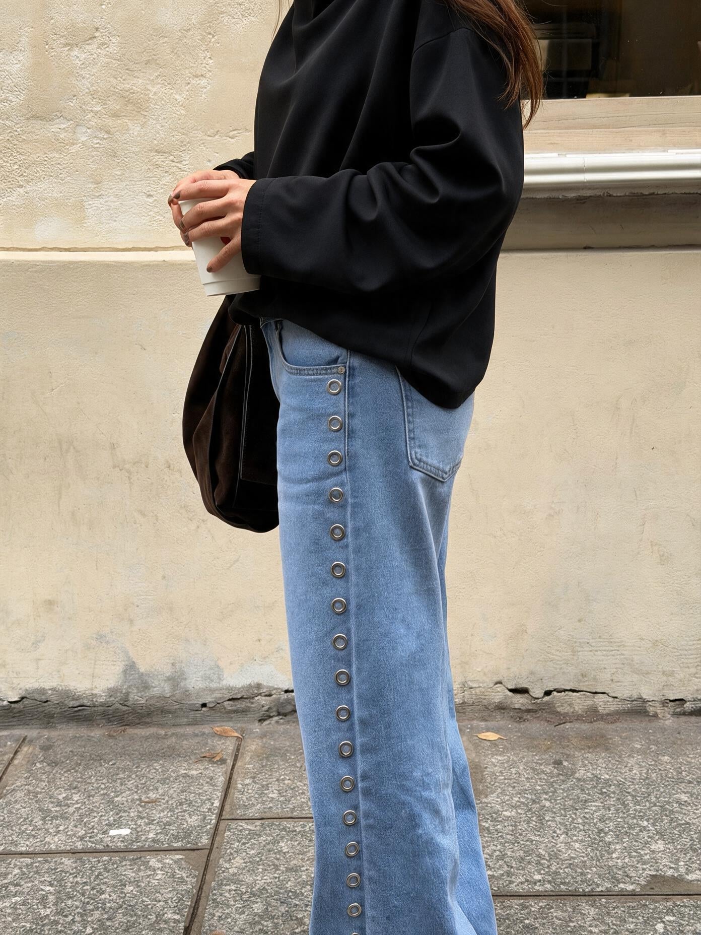 velmara-gen · sottocollo alto-collo · Nero · profilo · 2