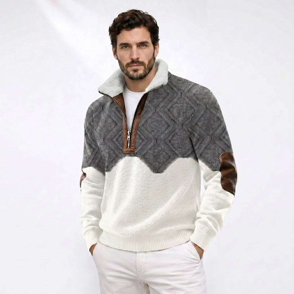 Ruben – Maglione con Interno in Sherpa e Zip