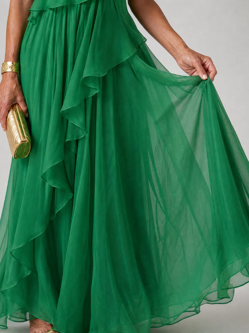 Abito lungo elegante Rosa | Aurella Milano
