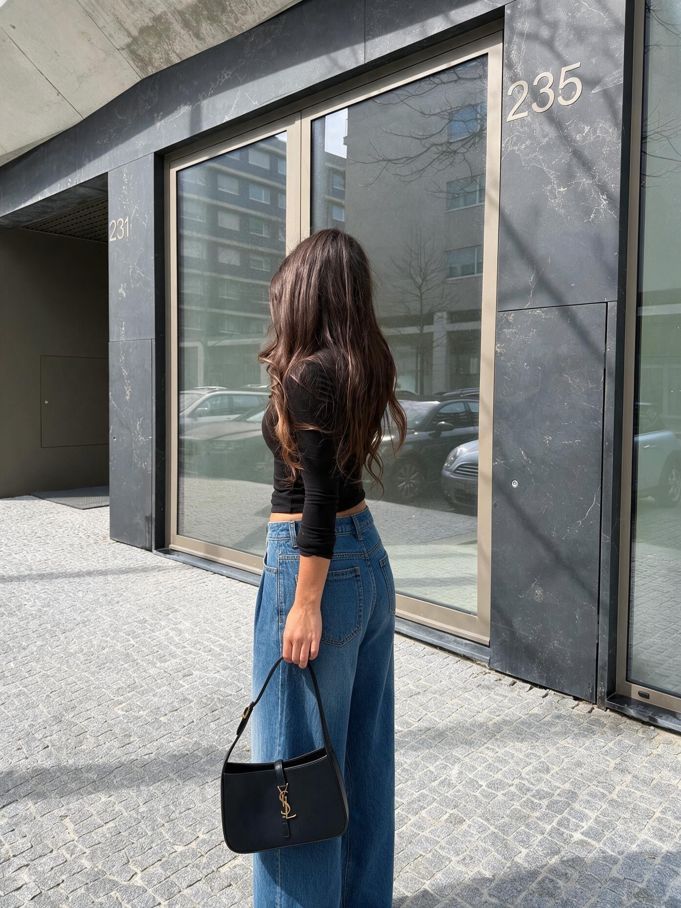 velmara-gen · jeans a gamba larga a vita alta · unico · retro · 3