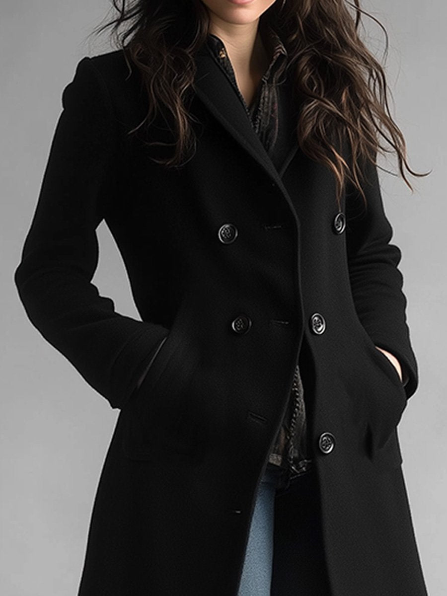 Beatrice | Cappotto Midi in Lana con Tasche